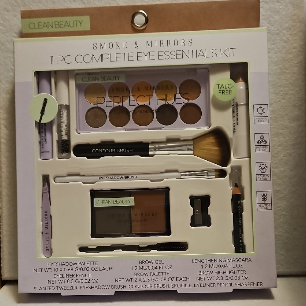 Clean Beauty Smoke & Mirrors Eye Essentials Kit - Brown and Black